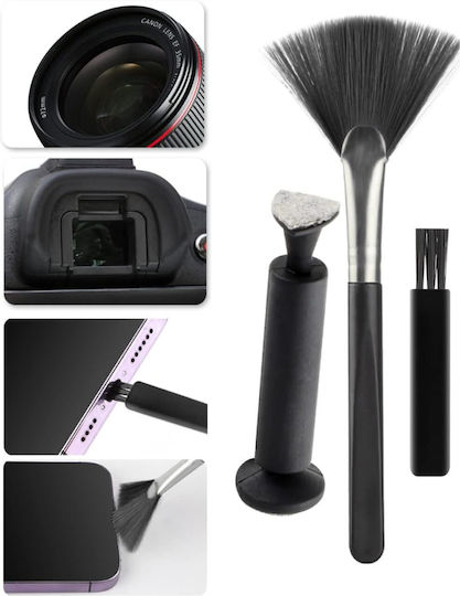 Kit Multifuncțional 18 În 1 Curățare Produse Electronice Husă De Depozitare Zola 12,5x5x2,5 Cm Negru Gri