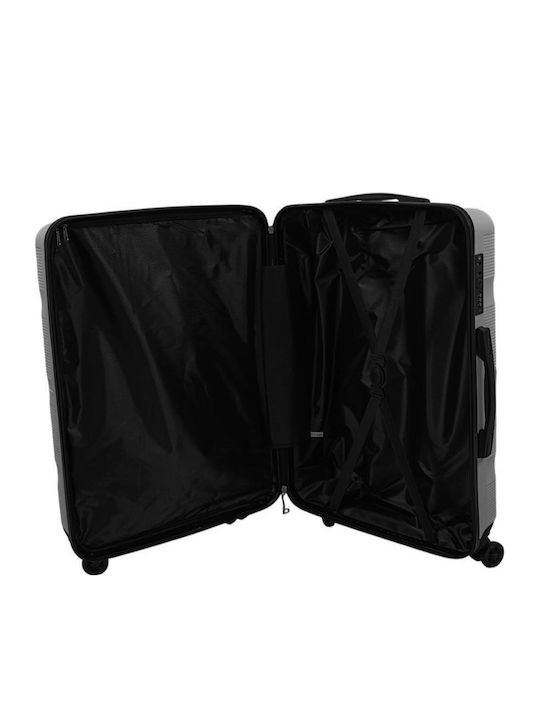 Hard Dark Red Travel Suitcases with 4 Wheels Set of 3 Pieces