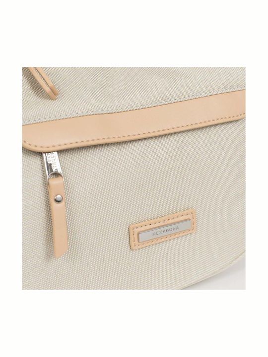 Fabric Women's Crossbody Bag Beige