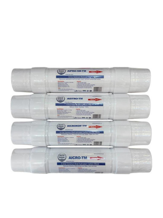 Water Filter Cartridge for Faucet from Activated Carbon 5" 5 μm