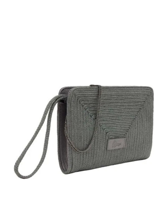 Leather Women's Envelope Grey