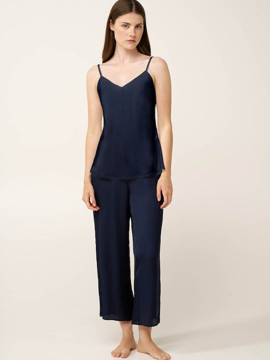 Vamp Sommer Damen Schlafanzug Bluse Ecru