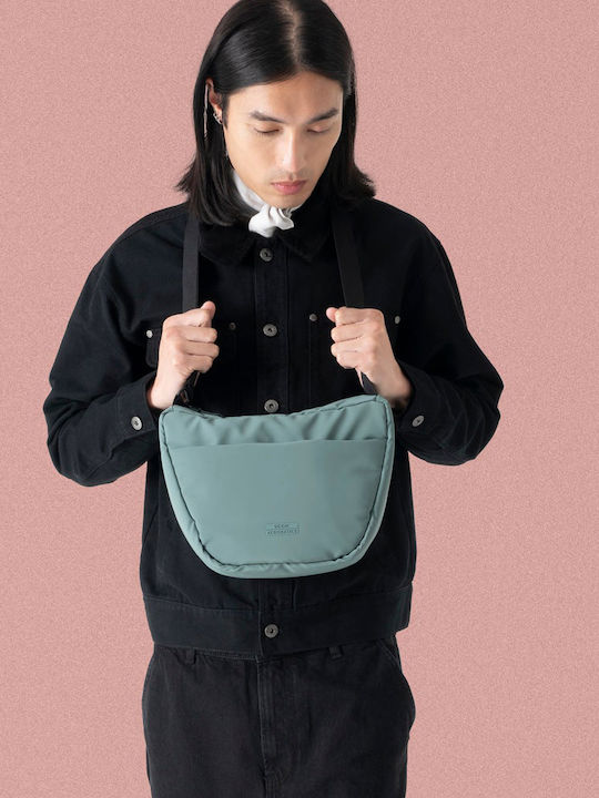 Fabric Women's Shoulder Bag Green