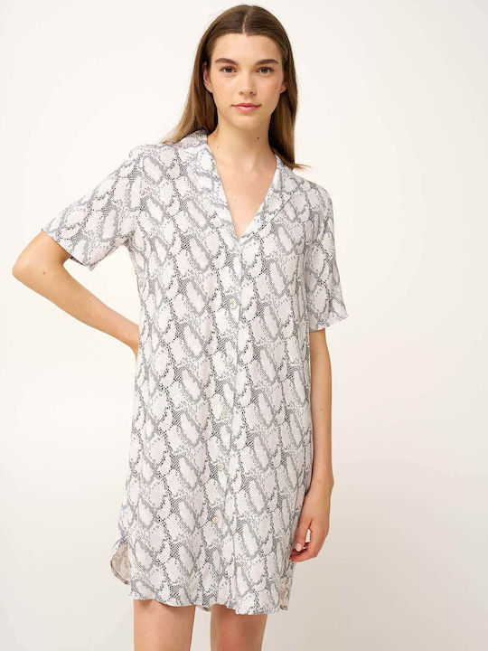 Vamp Καλοκαιρινό Γυναικείο Νυχτικό Snake Print Vamp Καλοκαιρινό Γυναικείο Νυχτικό Snake Print
