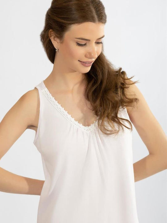 Harmony Summer Cotton Women's Nightgown Lilac Harmony Summer Cotton Women's Nightgown Lilac