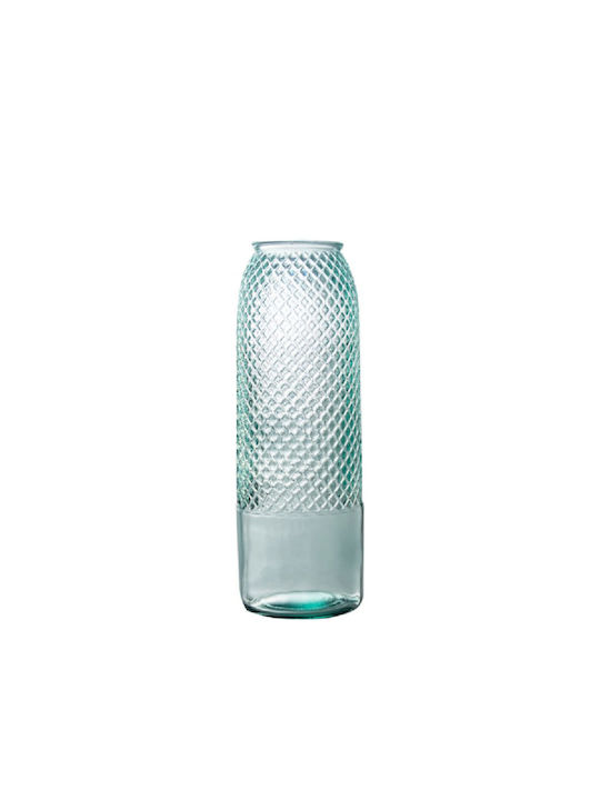 Vidrios San Miguel Decorative Glass Vase Diamante Transparent