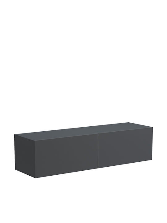 TV Stand Rival with LED Lighting Anthracite L120xW35xH30cm