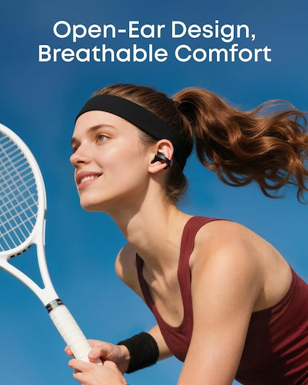 Soundcore by Anker C50i Open Ear Bluetooth Handsfree Ακουστικά με Αντοχή στον Ιδρώτα και Θήκη Φόρτισης Μαύρα