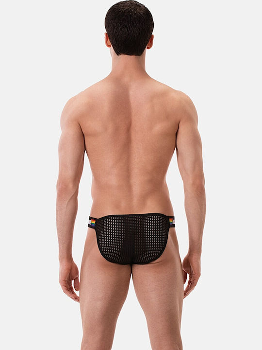 Herren Slip Schwarz