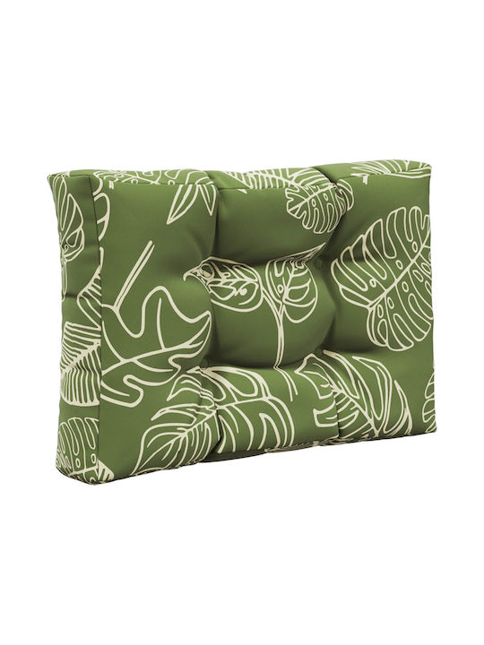 vidaXL Garden Chair Cushion with Backrest Green 3 Pieces 60x60cm
