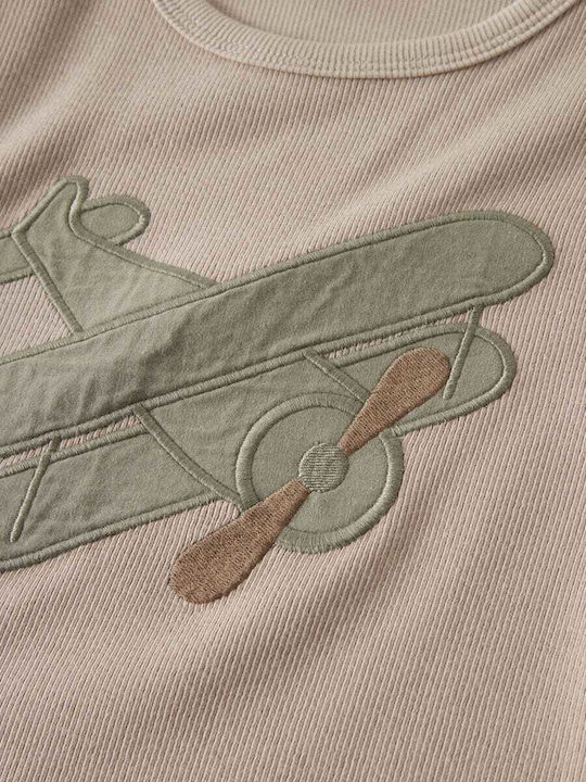 Kids T-shirt Oxford Tan