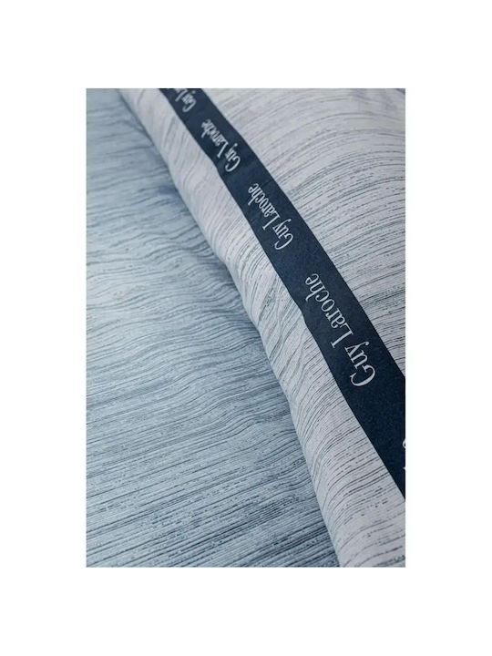 Guy Laroche Avene Bettlaken Set Super-Doppel 240x265cm Denim 4 Stück
