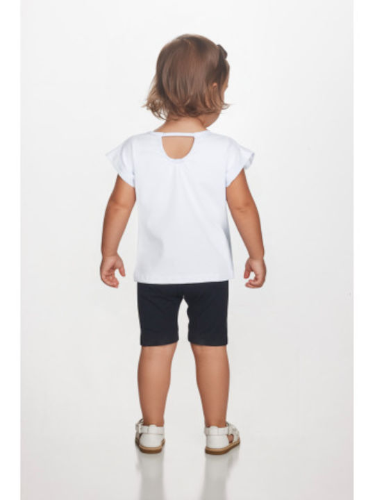 Joyce Kids Short-Sleeved White Shirt