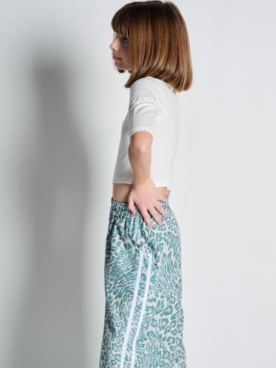 Kinderoberteile Crop Top Kurzärmelig Ecru