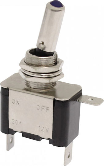 Airplane Type On Off Switch 2 Pins 12V Xm-w11054-1 Green