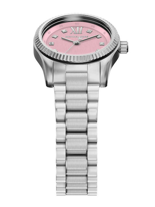 Michael Kors Lexington Womens Battery Watch with Yellow Metal Bracelet