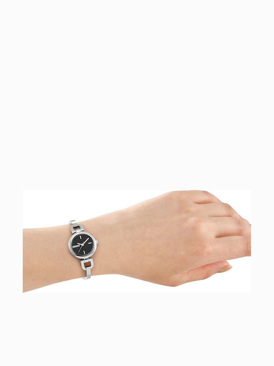 DKNY Womens Watch Battery with Silver Metal Bracelet
