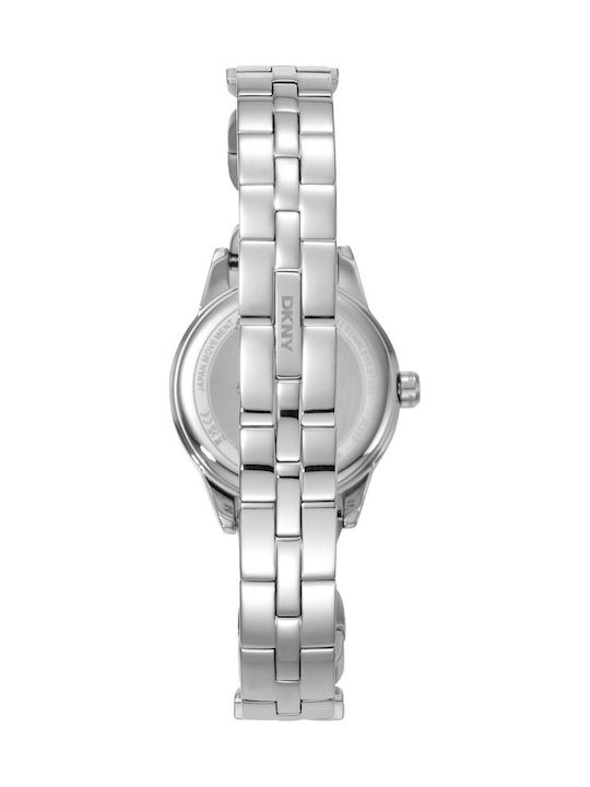 DKNY Damenuhren Mit Batterie Und Metall-Armband