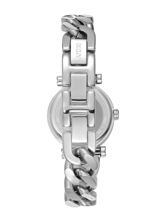 DKNY Womens Watch 28mm Battery with Silver Metal Bracelet