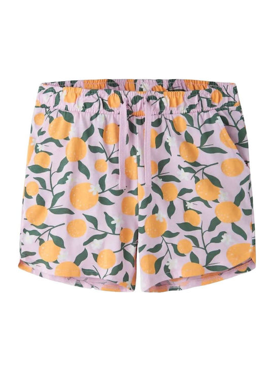 Sommer-Kinderbekleidungsset 2 Stück Weiß/Lila