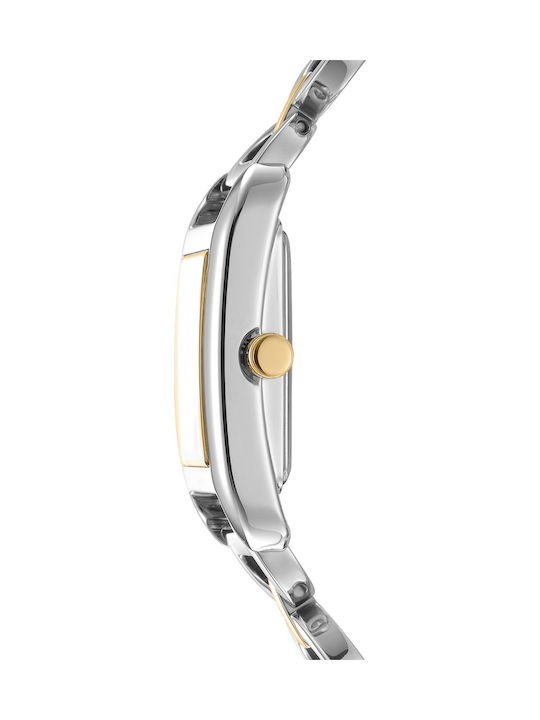 DKNY Γυναικείο Ρολόι 34mm Μπαταρίας με Λευκό Μεταλλικό Μπρασελέ