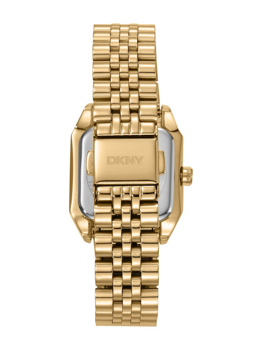 DKNY Womens Watch Battery with Gold Metal Bracelet