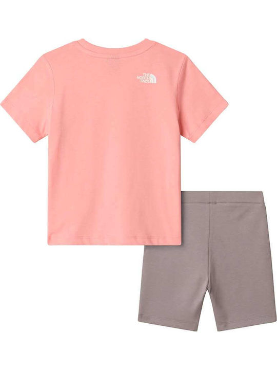 Kids Set with Shorts Summer 2 Pieces Coral Crush Bubble Logo Regular