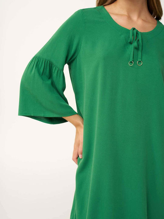 Sommer Wickel Damenkleid Grün Verdant
