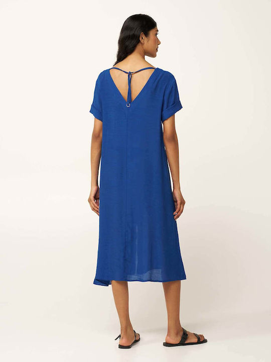 Sommer Wickel Damenkleid mit Tränen Blau Quartz