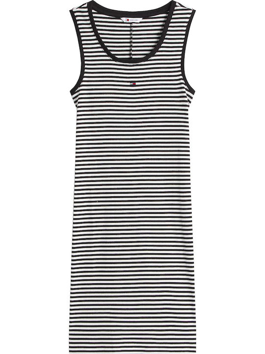 Essential Καλοκαιρινό Mini Φόρεμα 0aq/black - Ecru Stripe
