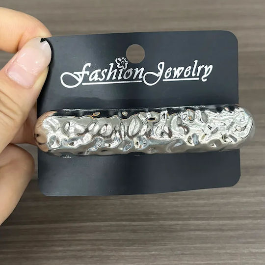 Sculptural Hair Bar Fantasy In Silver Stainless Steel