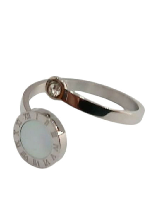 Kalliopi Silver Damentagerring aus Stahl