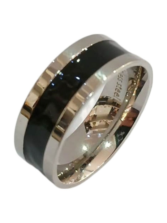 Kalliopi Silver Ανδρικό Δαχτυλίδι από Ατσάλι