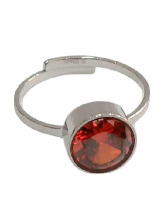 Kalliopi Silver Γυναικείο Δαχτυλίδι από Ατσάλι