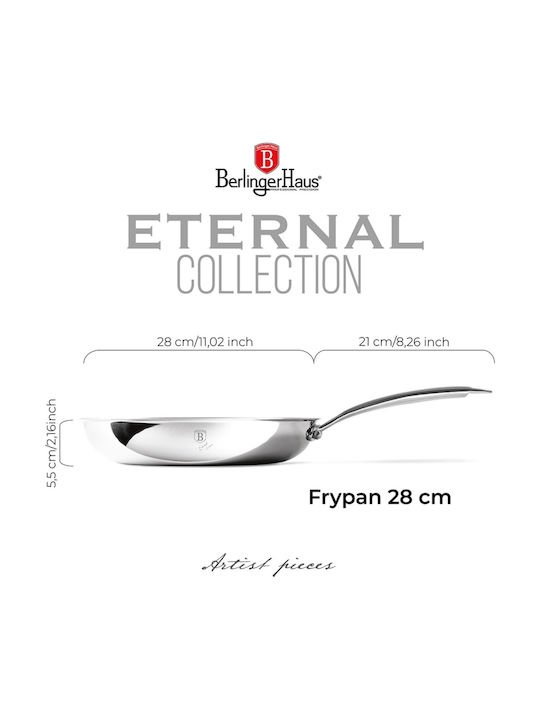 Berlinger Haus Eternal Collection Pan Made of Stainless Steel with Non-Stick Coating 30cm