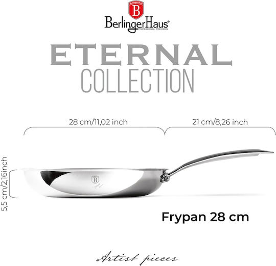 Berlinger Haus Eternal Collection Pan Made of Stainless Steel with Non-Stick Coating 30cm