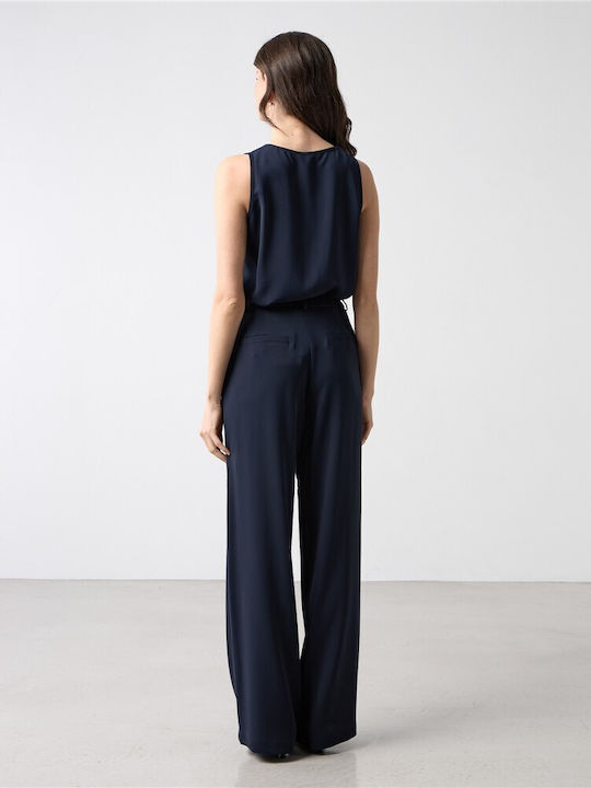 Damen Hochgebirge Krepp Pantaloons mit Gummiband Blau
