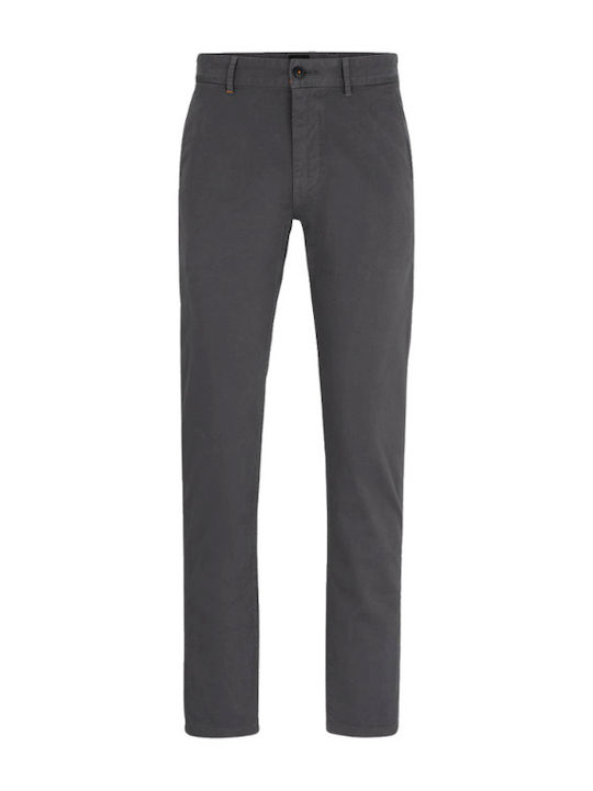 Trousers Chino Elastic in Slim Fit Grey