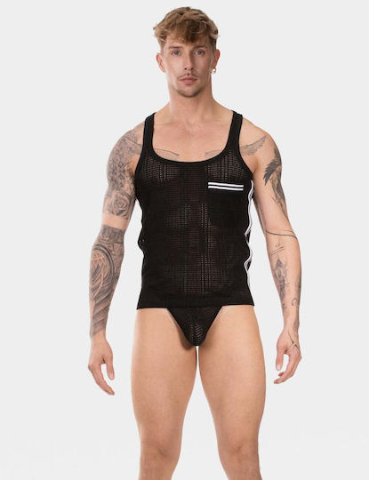 Barcode Berlin Sexy Ανδρικό Top Μαύρο