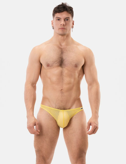 Barcode Berlin Ανδρικό Sexy Boxer Κίτρινο