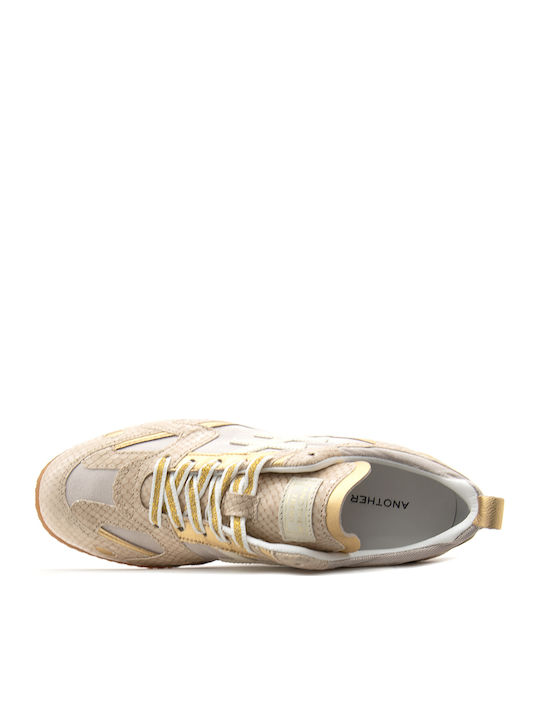 Γυναικεία Sneakers Μπεζ- Χρυσο