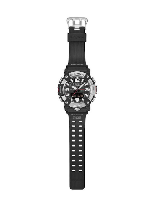 Casio Master G Mudmaster Digital Herrenuhr Chronograph Batterie mit Schwarz Gummi Armband