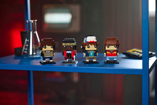 LEGO Brick Headz Stranger Things Mike Dustin Lucas și Will Figuri pentru 10+ Ani