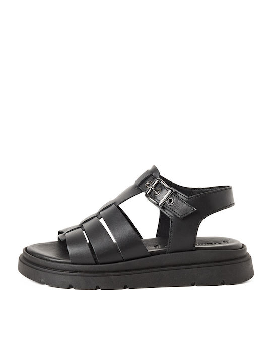 Leather Women's Sandals Black