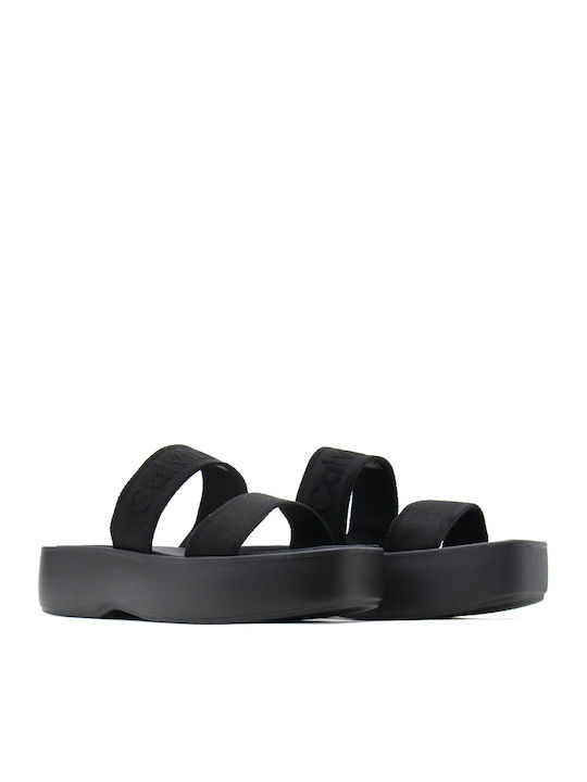 Γυναικεία Σανδάλια Flatforms Μαύρα