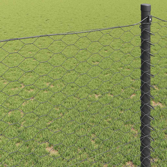 vidaXL Wire Fencing Set Gray 100m