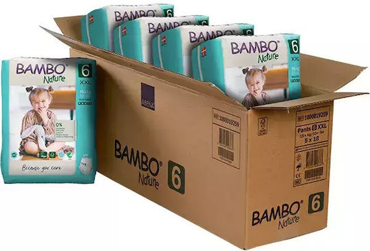 Bambo Nature Πάνες Βρακάκι No. 6 για 15+kg 90τμχ