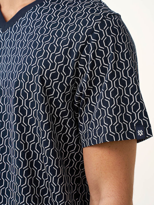 Vamp Summer Men's Pyjama Blue