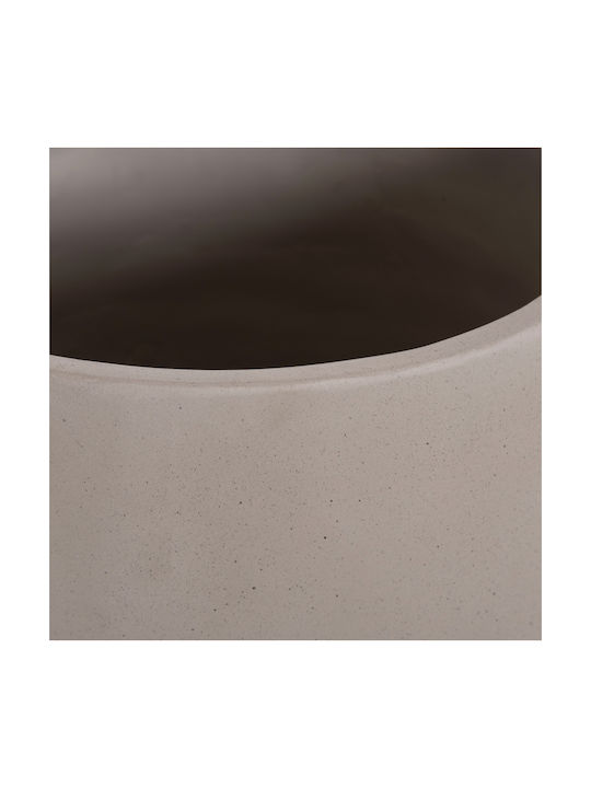 HomeMarkt Quan Concrete Flower Pot Gray 32x32cm