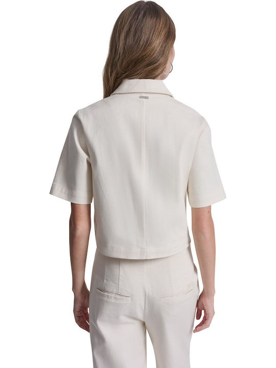 Long Sleeve Women's Shirt Ecru